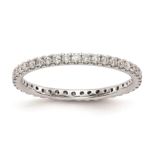 Pure Fire 14kt. White Gold Lab Grown Diamond Eternity Band