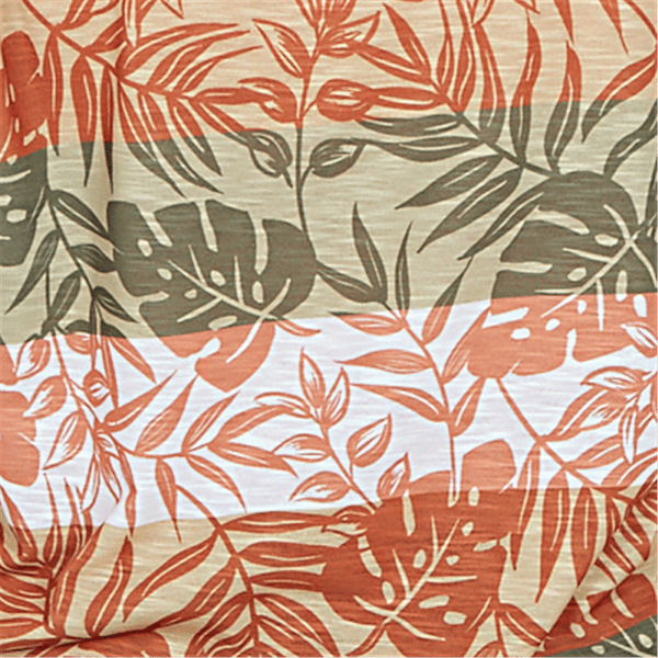 Plus Size Hearts of Palm Tropical Twist Tropical Tie Hem Blouse