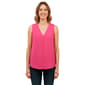 Womens Notations Sleeveless Studded V-Neck Button Front Blouse - image 1