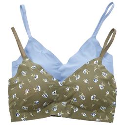 Womens Lucky Brand 2pk. Laser Hook & Eye Lounge Bras - LVD22851BV
