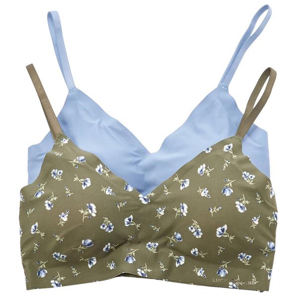 Womens Lucky Brand 2pk. Laser Hook & Eye Lounge Bras - LVD22851BV - image 