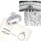 Gemstone Classics&#8482; 10kt. White Gold Aquamarine Bridal Set - image 4