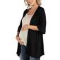 Plus Size 24/7 Comfort Apparel Open Front Maternity Cardigan - image 2