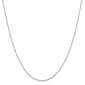 Unisex Gold Classics&#40;tm&#41; .6mm. White Gold Diamond Cut Cable Necklace - image 1