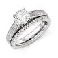 Sterling Silver 2pc. Wedding Ring Set - image 1