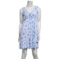 Womens Laura Ashley® Knit Gauze Floral Ruffle Edge Nightgown - image 1