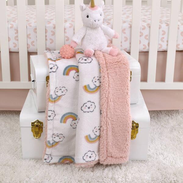 Carters(R) Chasing Rainbows Super Soft Baby Blanket - image 