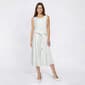 Womens Robbie Bee Sleeveless Eyelet Tie Front Midi Dress - image 1