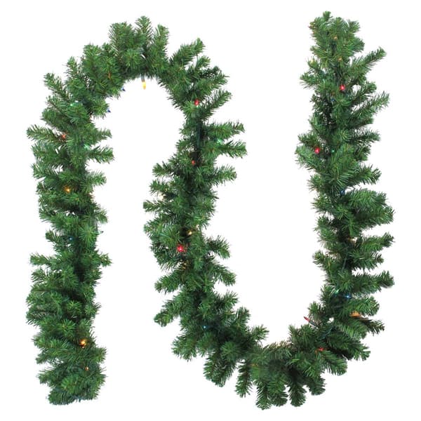 Northlight Seasonal Pre-Lit Oak Creek Pine Multi Garland - image 