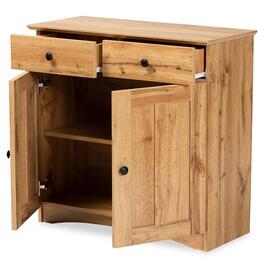 Baxton Studio Lauren Modern Wood 2-Door Buffet Kitchen Cabinet