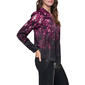Womens DKNY Long Sleeve Falling Petals Button Front Blouse - image 3