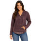 Juniors Wallflower Striped Hacci Baja Hoodie - Stripe - image 1