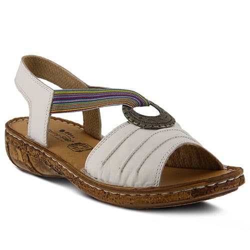 Womens Spring Step Karmel Slingback Sandals - White - image 