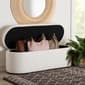 Baxton Studio Lavina Modern Teddy-Bear Fabric Storage Bench - image 6