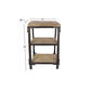9th & Pike® Brown Wood Industrial-Inspired Accent Table - image 4