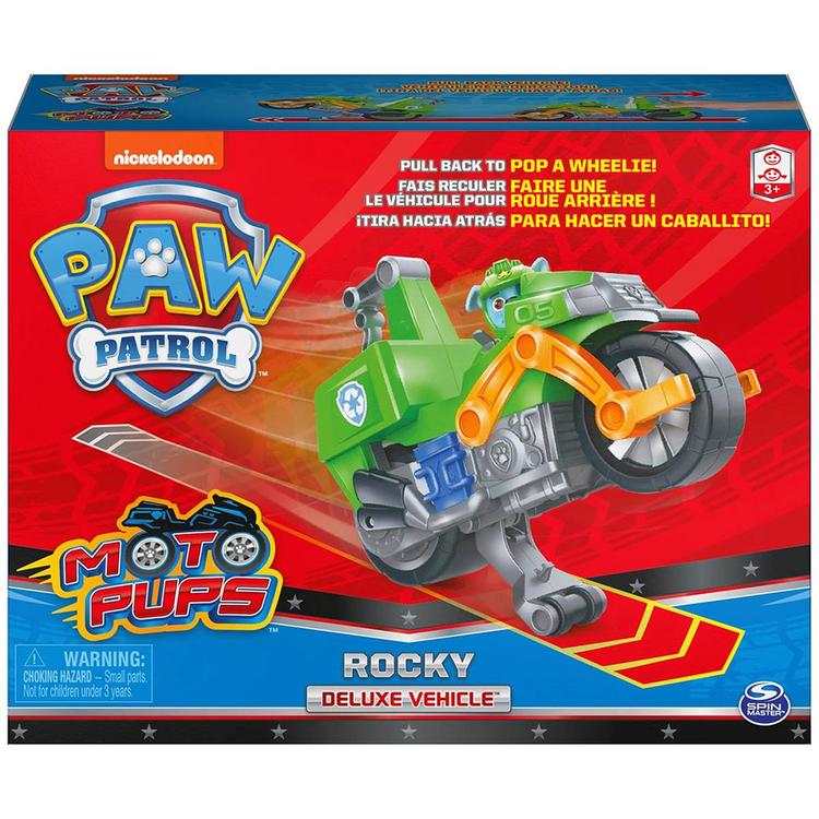 Spin Master™ Paw Patrol Moto Pups Rocky''s Deluxe Pull Back