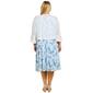 Plus Size Perceptions 2pc. Ruffle Sleeve Lace Jacket Dress - image 3