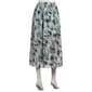 Plus Size Kasper Pull On Pleated Blurred Brushstroke Midi Skirt - image 2