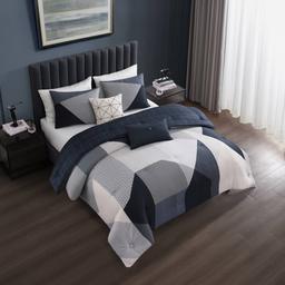 Bebejan® Geo Fusion Cotton 5pc. Reversible Comforter Set