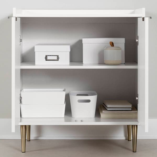 South Shore Maliza Pure White Storage Cabinet