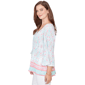 Petite Ruby Rd. Renaissance Romance 3/4 Bell Sleeve Blouse - image 3