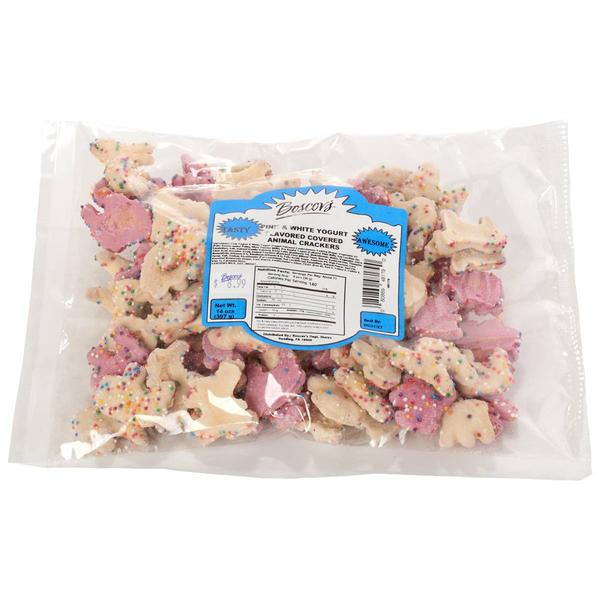 Boscov''s Pink & White Yogurt Covered Animal Crackers - image 
