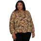 Plus Size Emaline La Vita Costiera 3/4 Sleeve Floral Blouse - image 1