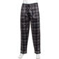 Mens Preswick & Moore(R) Black/White Plaid Silk Fleece Pajama Pants - image 1