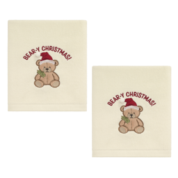 Avanti Teddy Bear 2pk. Hand Towel Set