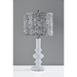 Adesso Ambrose Large Table Lamp with Pleated Navy/White Shade - image 2