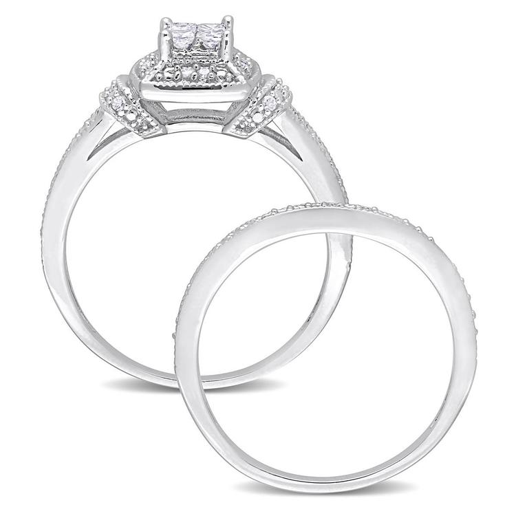 Diamond Classics™ 1/3ctw. Princess Diamond Bridal Ring Set