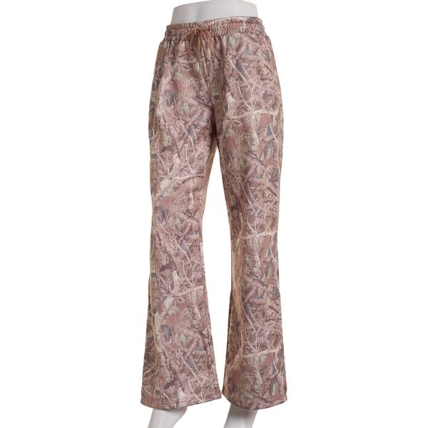 Juniors No Comment Allover Camo Fleece Sweatpants - image 