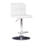 Linon Home Decor Brandt White Faux Leather Adjustable Barstool - image 10