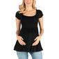 Plus Size 24/7 Comfort Apparel Babydoll Maternity Top - image 1
