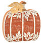 White Leaf Orange Tabletop Pumpkin Small - image 1