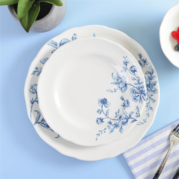 222 Fifth Bellamy Porcelain 12pc. Dinnerware Set - Service for 4