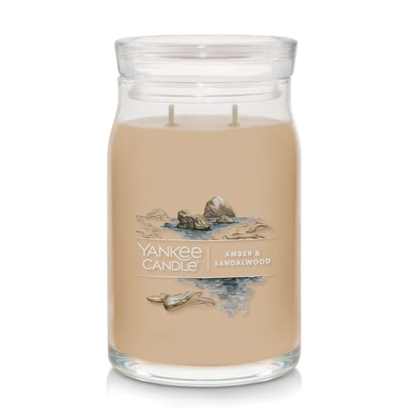 Yankee Candle&#40;R&#41; 20oz. Amber & Sandalwood Large Jar Candle