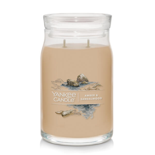 Yankee Candle&#40;R&#41; 20oz. Amber & Sandalwood Large Jar Candle - image 