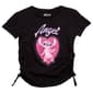 Girls (7-16) Disney Angel Side Cinched Rhinestone Tee - image 2