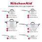 KitchenAid&#174; 10pc. Polished Stainless Steel Cookware Set - image 4