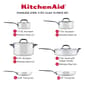 KitchenAid&#174; 10pc. Polished Stainless Steel Cookware Set - image 4