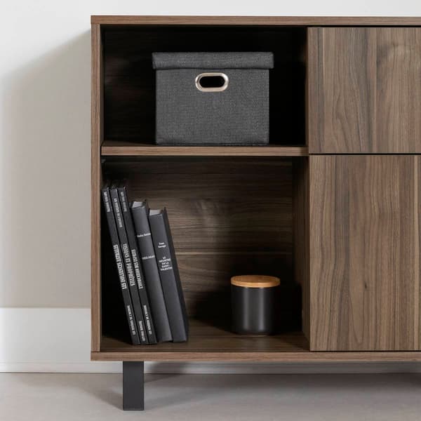 South Shore Octave Natural Walnut Small Cabinet