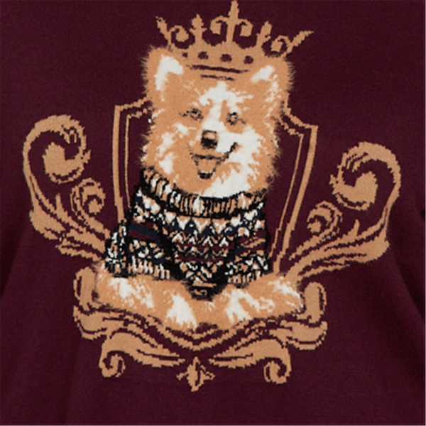 Plus Size Ruby Rd. English Countryside Queen Corgi Dog Sweater