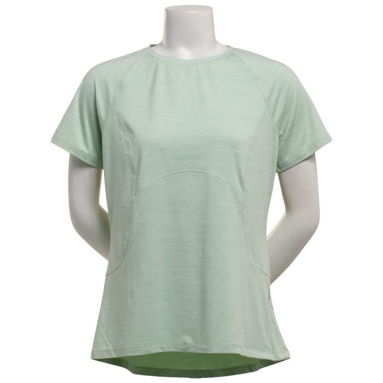 Womens Spyder Double Peached Short Sleeve Crew Neck Jersey Tee
