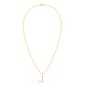 Nova Star® Gold-Plated Lab-Grown Diamond Initial L Pendant - image 3