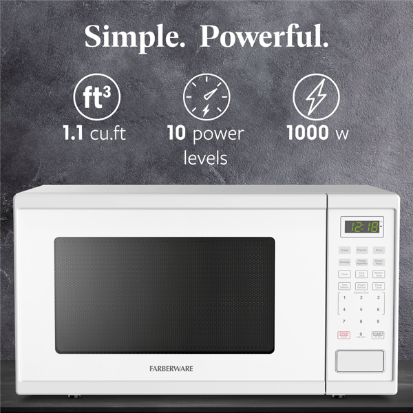 Farberware® 1.1 cu. ft. 1000-Watt Microwave Oven