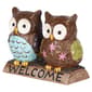 Hi-Line Gift Owl Couple with Welcome Sign Garden Statue - image 2