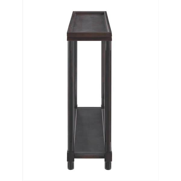 New Ridge Home Goods Harrison Side End Tables w/ Shelf - Espresso