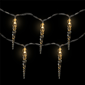 Northlight 4.5ft. Warm White Icicle String Christmas Light Set - image 3