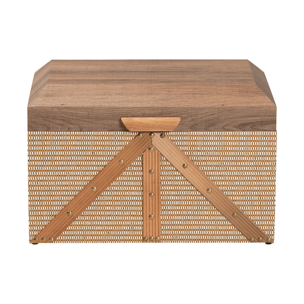 Baxton Studio Kande Woven Exterior Storage Trunk